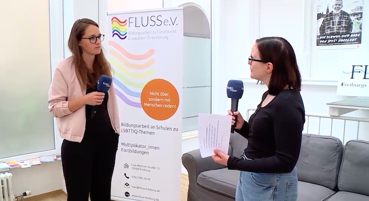 Baden TV Interview mit FLUSS e.V.